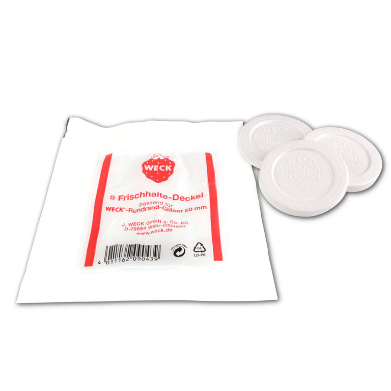 WECK Frischhaltedeckel RR60 mm (Pack à 5 Stk.)