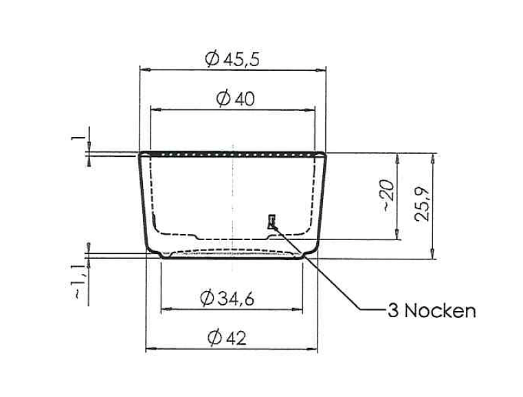 Dimensionen WECK Teelichthalter
