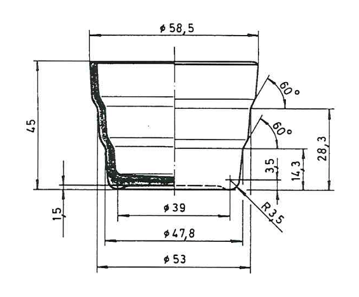 Dimensionen WECK Universallicht-Halter